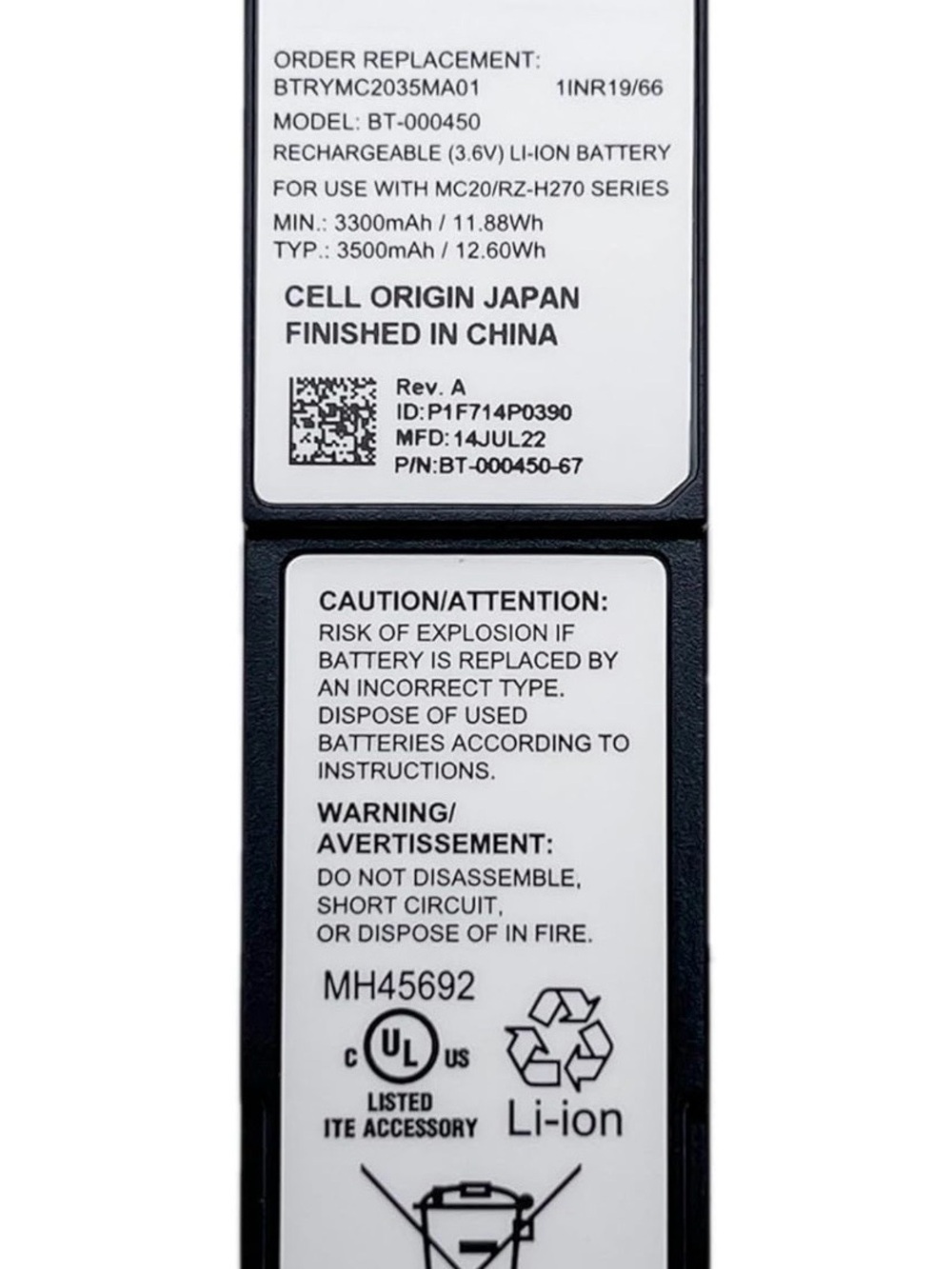 Black Li-ion Replacement Battery Pack - Picture 3 of 6